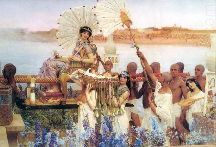 Alma-Tadema, Sir Lawrence The Finding of Moses (mk23) china oil painting image